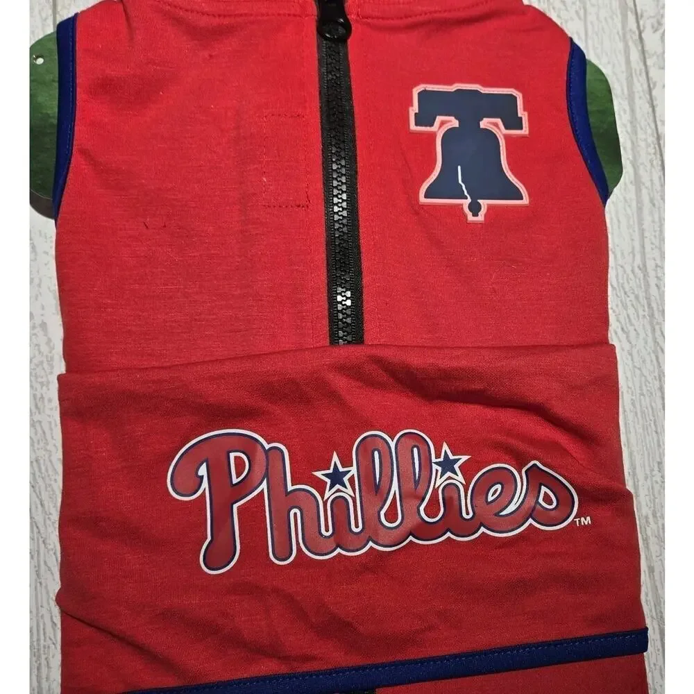 MLB Philadelphia Phillies Dog Anxiety Shirt Calming Soothing Vest MEDIUM Red